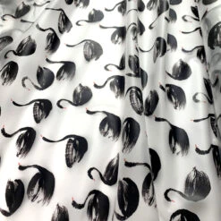 Printed PU Polyurethane - Swan 10 Printed PU Polyurethane - Swan -Croft Mill Store printed pu polyurethane swan coat bag material cu2