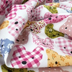 Canvas Print - Patchwork Ted 8 Canvas Print - Patchwork Ted -Croft Mill Store printed cotton canvas fabric bear a better place patchwork ted cu