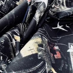 Canvas Print - Airport 8 Canvas Print - Airport -Croft Mill Store printed cotton canvas fabric planes a better place terminal cu