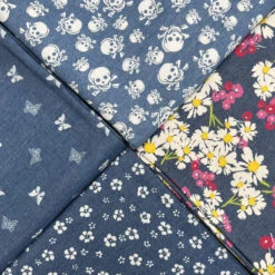 Printed Denim Chambray Bundle 1 -Croft Mill Store printed denim chambray bundle 4 pieces one 2