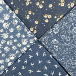 Printed Denim Chambray Bundle 3 5 Printed Denim Chambray Bundle 3 -Croft Mill Store printed denim chambray bundle 4 pieces three