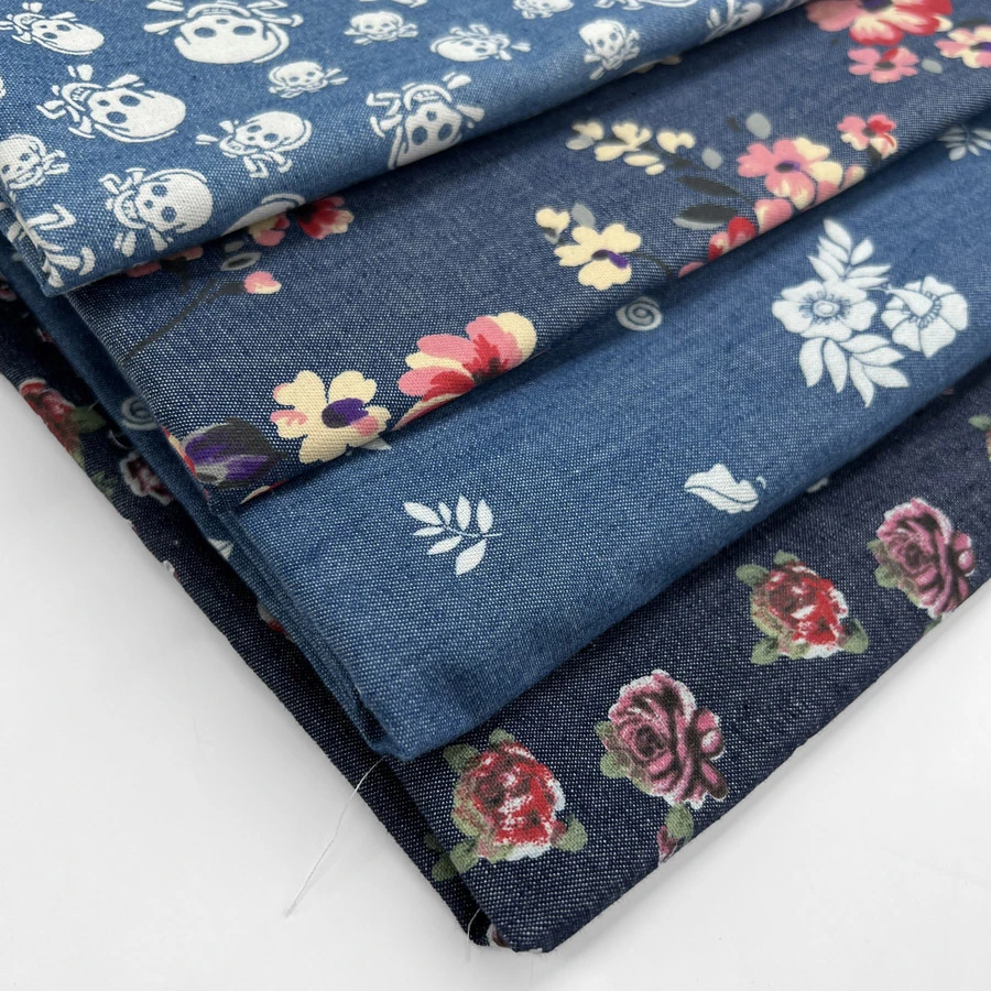 Printed Denim Chambray Bundle 2 3 Printed Denim Chambray Bundle 2