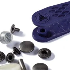 Prym - Anorak Press Fasteners - Black (15mm) 7 Prym - Anorak Press Fasteners - Black (15mm) -Croft Mill Store prym anorak press fasteners pack 0f 10 black all2