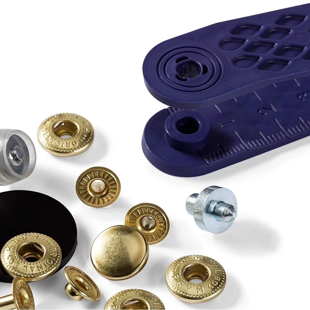Prym - Anorak Press Fasteners - Gold (15mm) 4 Prym - Anorak Press Fasteners - Gold (15mm) - Image 2