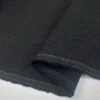 Pure Linen - Black 1 Pure Linen - Black -Croft Mill Store pure linen black 100 plain dyed linen suiting fabric close up fabric photo