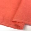 Pure Linen - Coral -Croft Mill Store pure linen coral 100 plain dyed linen suiting fabric close up fabric photo
