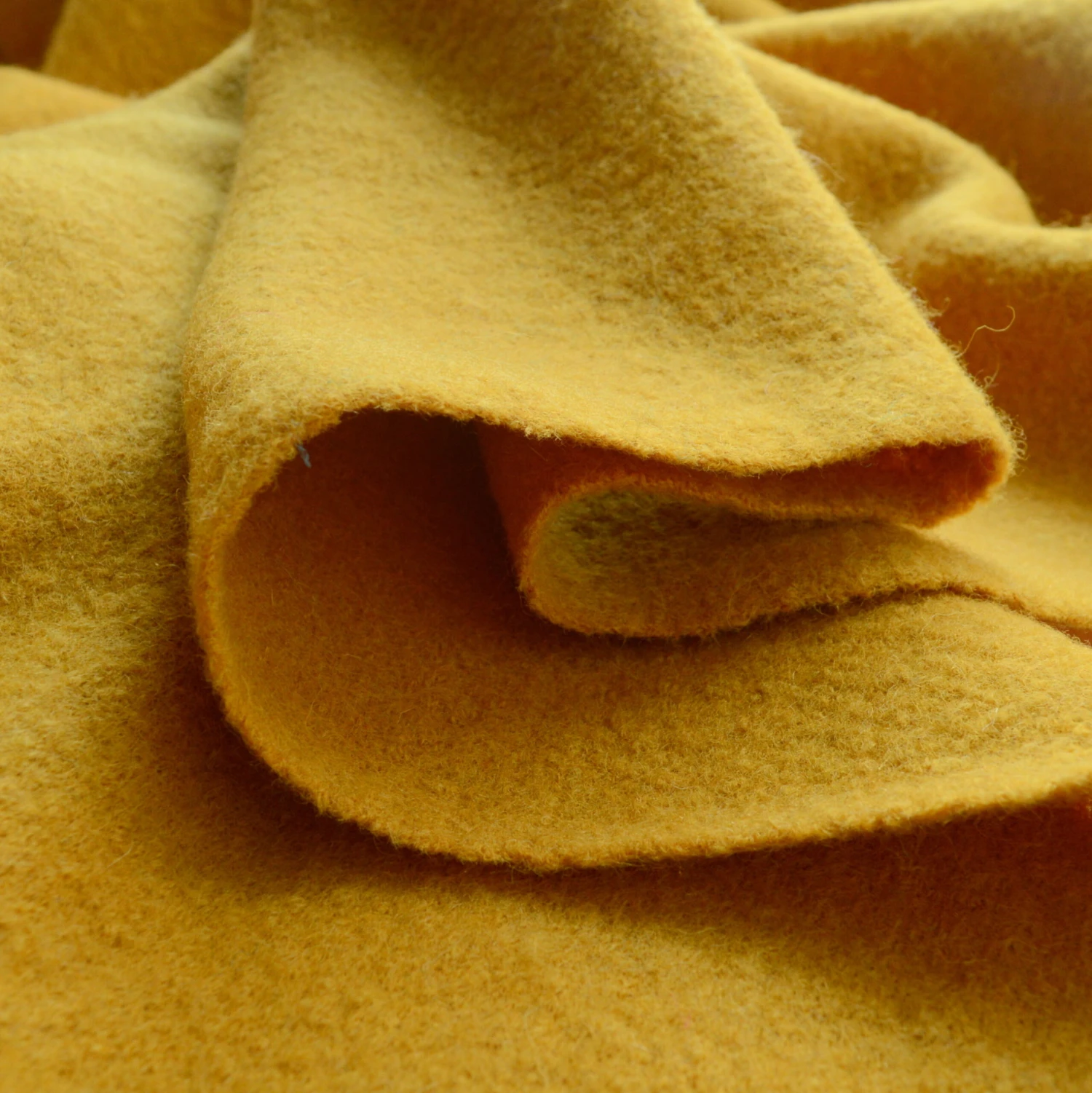 Pure Luxury - Boiled Wool - New Mustard 4 Pure Luxury - Boiled Wool - New Mustard - Image 2