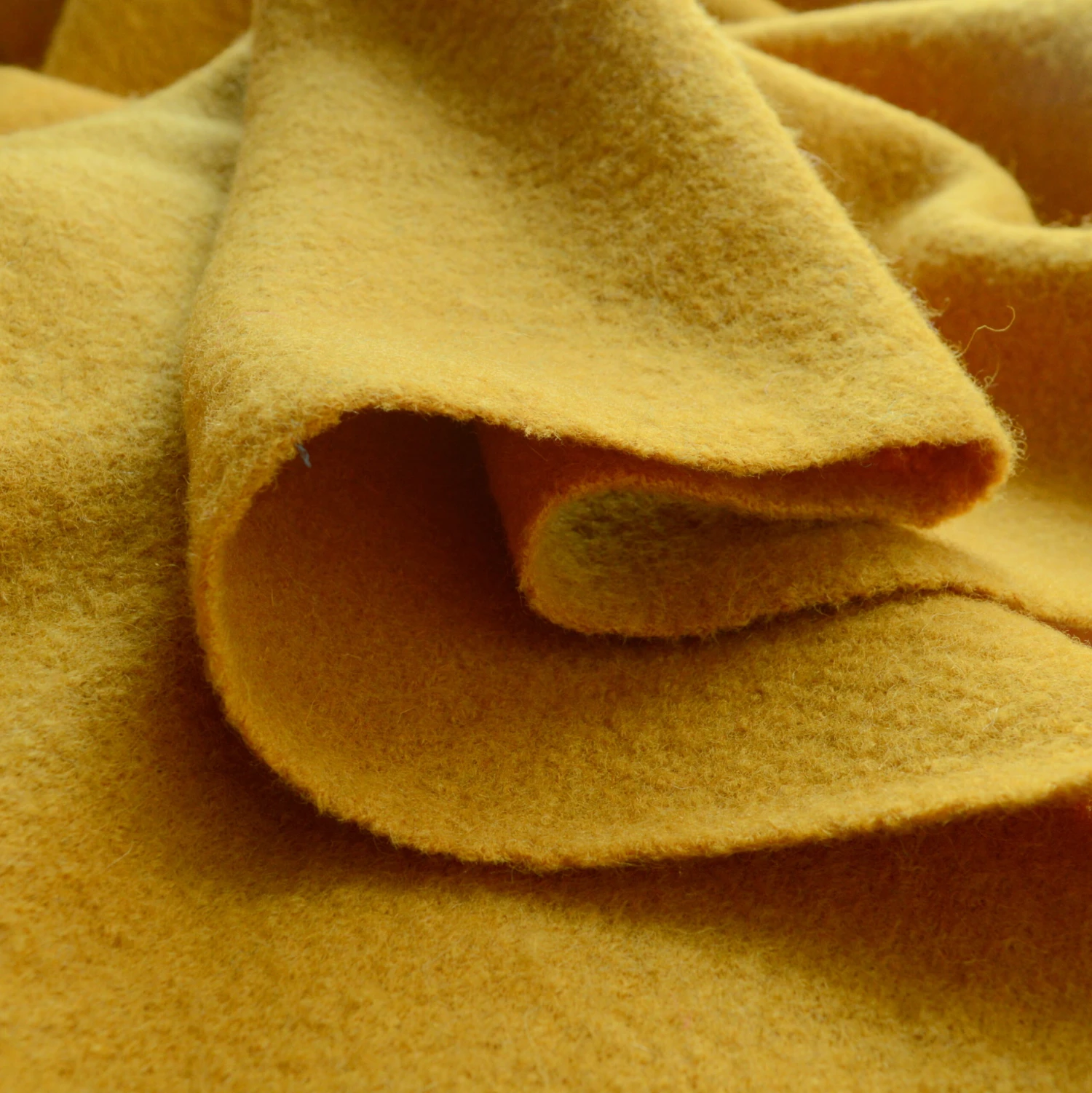 Pure Luxury - Boiled Wool - New Mustard 3 Pure Luxury - Boiled Wool - New Mustard