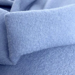 Pure Luxury - Boiled Wool - Pale Blue 6 Pure Luxury - Boiled Wool - Pale Blue -Croft Mill Store pure luxury boiled wool pale blue boiled wool cloth material fabric drape close up fabric photo