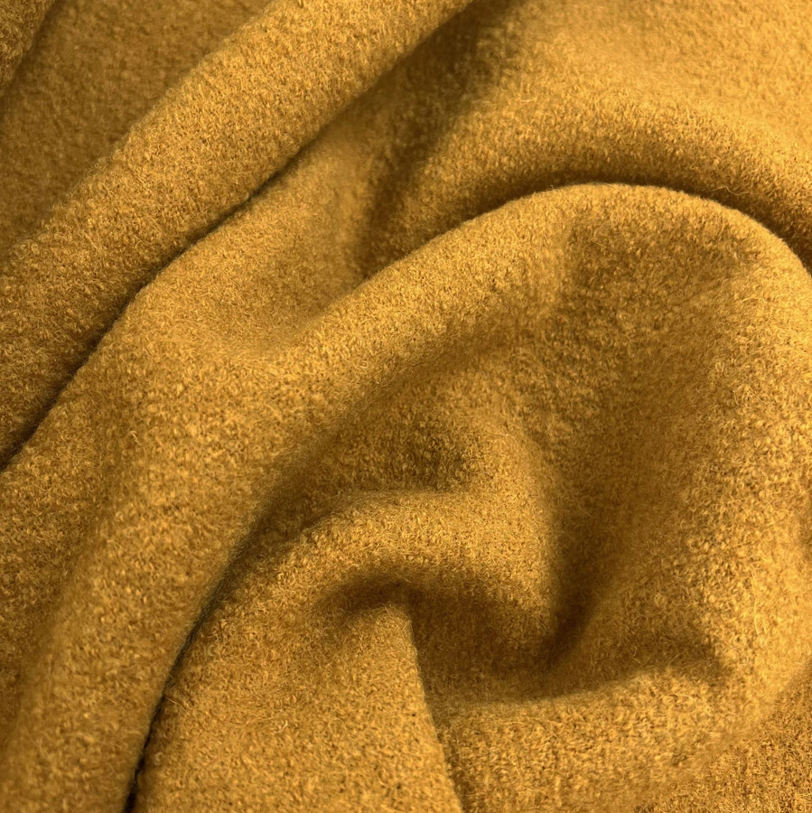 Pure Luxury - Boiled Wool - Mustard 5 Pure Luxury - Boiled Wool - Mustard - Image 3