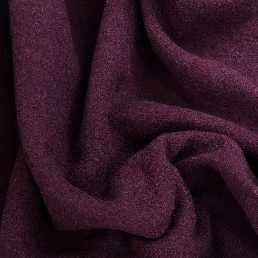 Pure Luxury - Boiled Wool - Plum 5 Pure Luxury - Boiled Wool - Plum - Image 3