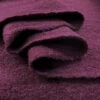 Pure Luxury - Boiled Wool - Plum -Croft Mill Store pure luxury boiled wool fabric purple plum fold