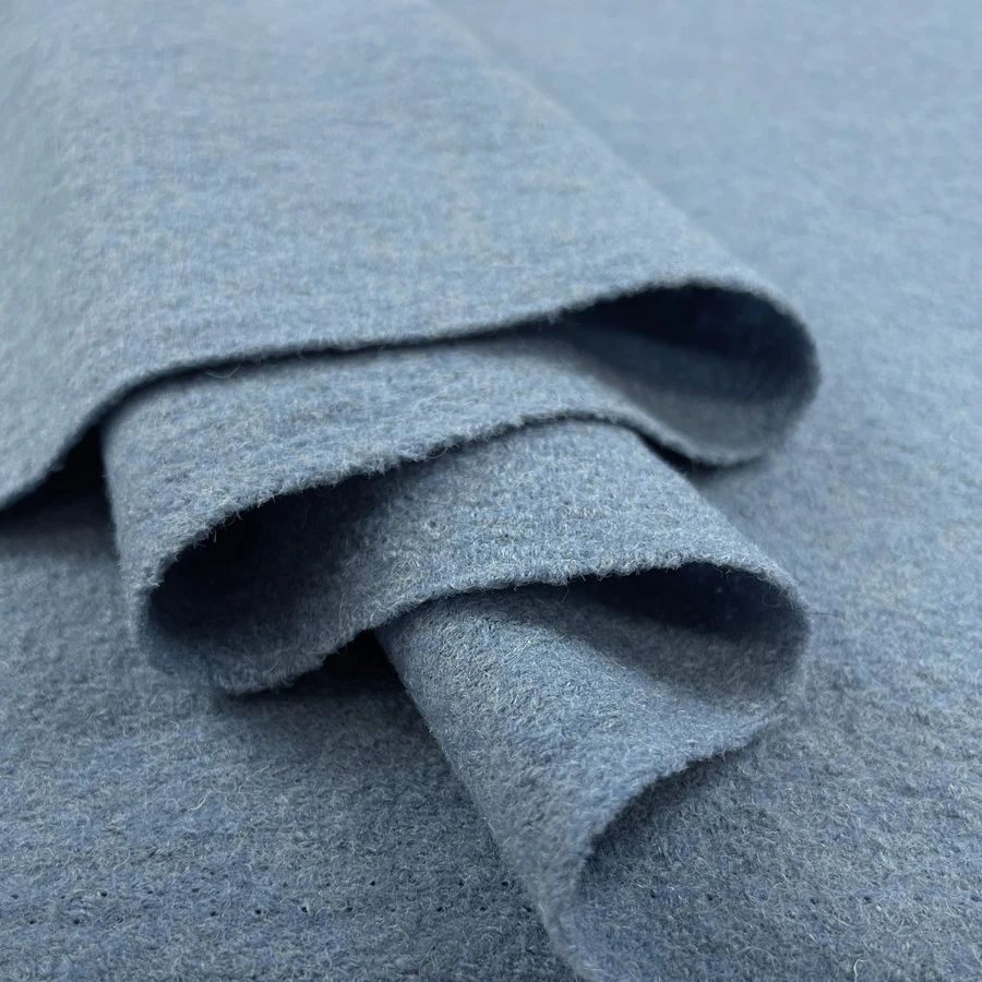 Pure Luxury - Boiled Wool - Denim 3 Pure Luxury - Boiled Wool - Denim