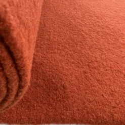 Pure Luxury - Boiled Wool - Pumpkin -Croft Mill Store pure luxury boiled wool pumpkin orange coating fabric roll