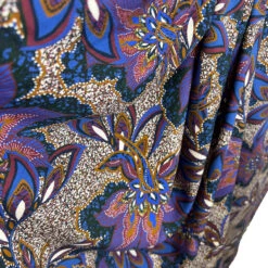 African Lily 13 African Lily -Croft Mill Store purple floral viscose twill dress fabric african lily cu3