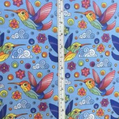 Rainbow Birds 7 Rainbow Birds -Croft Mill Store rainbow birds craft cotton bird blue craft fabric s