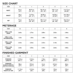 Tessuti - Richmond Coat Sewing Pattern (Sizes 6-22) 24 Tessuti - Richmond Coat Sewing Pattern (Sizes 6-22) -Croft Mill Store richmond coat size chart gallery