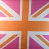 Riley Blake - Union Jack Flag - Pink, Orange & White 2 Riley Blake - Union Jack Flag - Pink, Orange & White -Croft Mill Store riley blake union jack flag pink orange white cotton dress fabric s