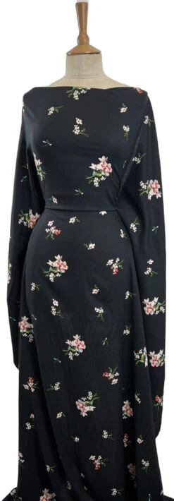 Rock On Tommy 7 Rock On Tommy -Croft Mill Store rock on tommy black floral viscose dress fabric mannequin