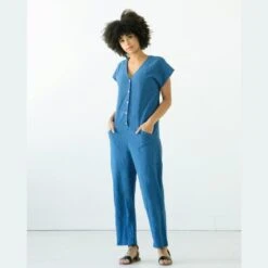 True Bias - Rory Jumpsuit Sewing Pattern (Sizes 0-18) -Croft Mill Store rory jumpsuit pattern by true bias tbp8102 4
