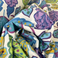 Sanderson - Jewel Leaves 8 Sanderson - Jewel Leaves -Croft Mill Store sanderson jewel leaves cotton fabric floral close up
