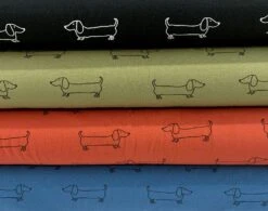 Sausage Dog Jersey – Sage -Croft Mill Store sausage dog jersey red cotton elastane oeko tex jersey fabric group 3