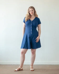 True Bias - Shelby Dress & Romper Pattern (Sizes 0-18) 11 True Bias - Shelby Dress & Romper Pattern (Sizes 0-18) -Croft Mill Store shelby dress romper pattern true bias 1