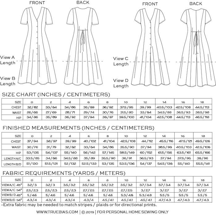True Bias - Shelby Dress & Romper Pattern (Sizes 0-18) 4 True Bias - Shelby Dress & Romper Pattern (Sizes 0-18) - Image 2