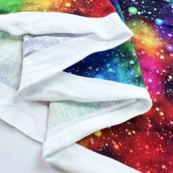 Jersey - Speckled Galaxy 8 Jersey - Speckled Galaxy -Croft Mill Store speckled galaxy multicoloured galaxy black fabric fold