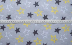 Soft Shell – Stars Of The Night -Croft Mill Store stars of the night microfleece polyester grey star material s