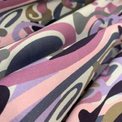 Stof Fabric - Camo Squiggles - Purple