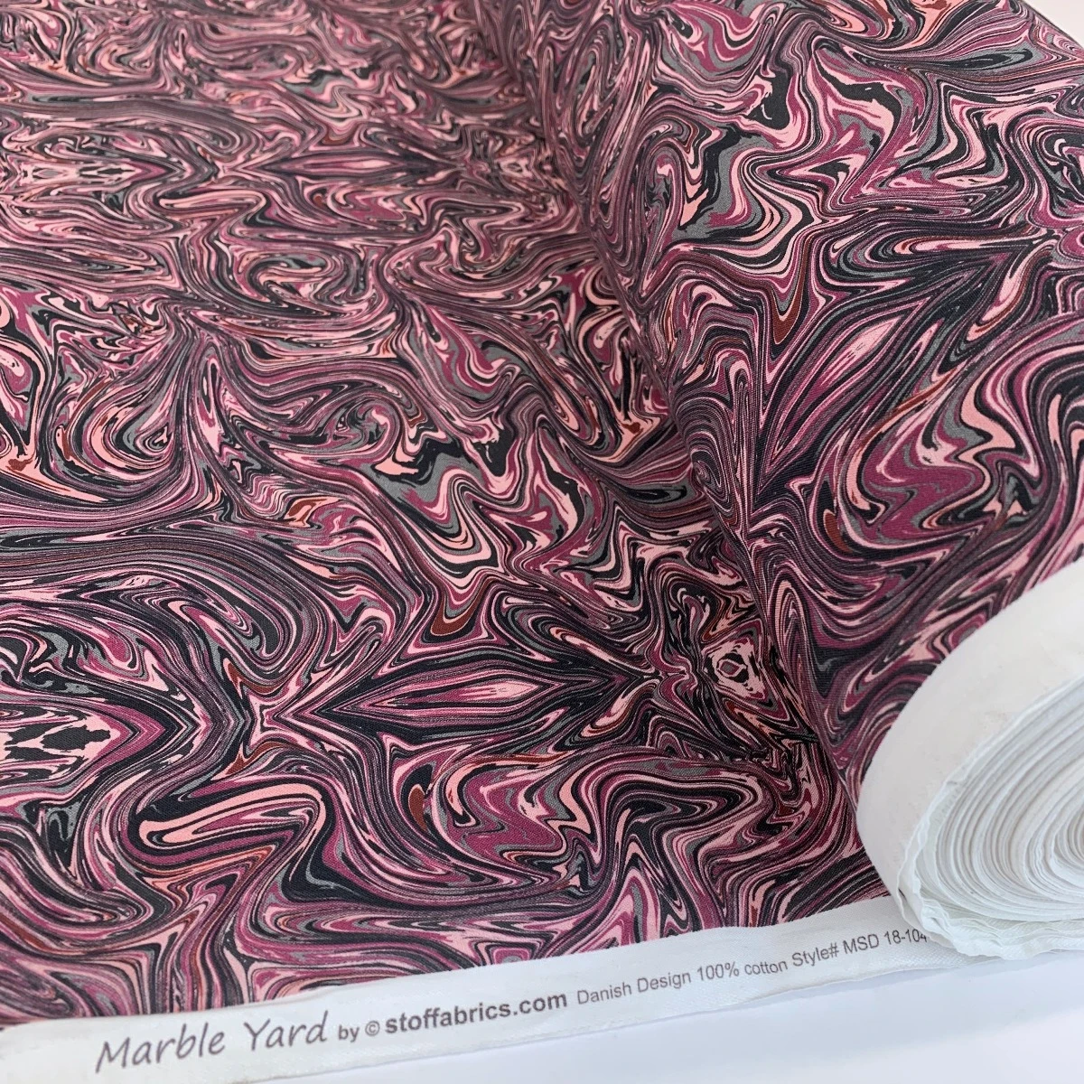 Stof Fabric - Marble - Mauve 4 Stof Fabric - Marble - Mauve - Image 2
