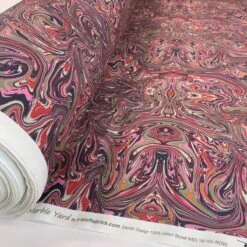 Stof Fabric - Marble - Rose 5 Stof Fabric - Marble - Rose -Croft Mill Store stof craft marble red japanese craft cotton fabric pink purple black grey green orange roll
