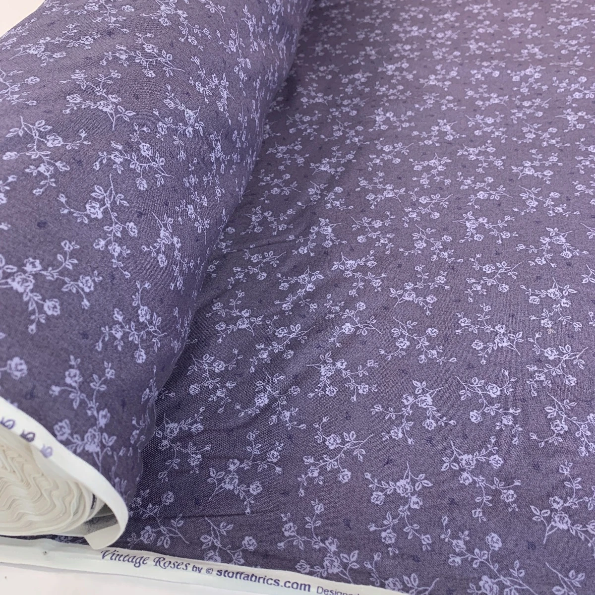 Stof Fabric - Vintage Roses - Lilac 4 Stof Fabric - Vintage Roses - Lilac - Image 2