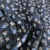Stof Fabric - Flourishing - Blue 1 Stof Fabric - Flourishing - Blue -Croft Mill Store stof craft mini midnight floral japanese craft cotton fabric black blue white flowers fold