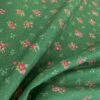 Stof Fabric - Shrubbery - Emerald 1 Stof Fabric - Shrubbery - Emerald -Croft Mill Store stof craft shrubbery emerald japanese craft cotton fabric floral pink green flowers fold
