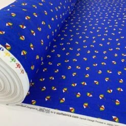 Stof Fabric - Umbrella - Royal -Croft Mill Store stof craft umbrella royal japanese craft cotton fabric blue roll