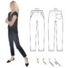 Style Arc - Parker Ponte Pant Sewing Pattern (UK 4-16) 1 Style Arc - Parker Ponte Pant Sewing Pattern (UK 4-16) -Croft Mill Store style arc parker ponte pant sewing pattern cover