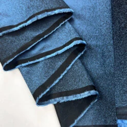 Taffeta - Glitter Blue 6 Taffeta - Glitter Blue -Croft Mill Store taffeta glitter blue metallic dressmaking fabric fold