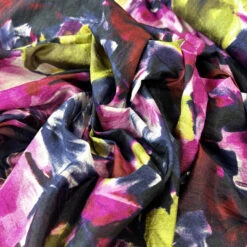 Taffeta - Soft Floral 8 Taffeta - Soft Floral -Croft Mill Store taffeta soft floral pink green dressmaking fabric cu
