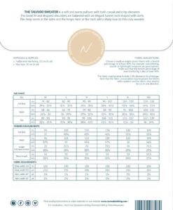 Named - Talvikki Sweater Pattern (XS-XXL) 12 Named - Talvikki Sweater Pattern (XS-XXL) -Croft Mill Store talvikki sweater pattern by named clothing back cover