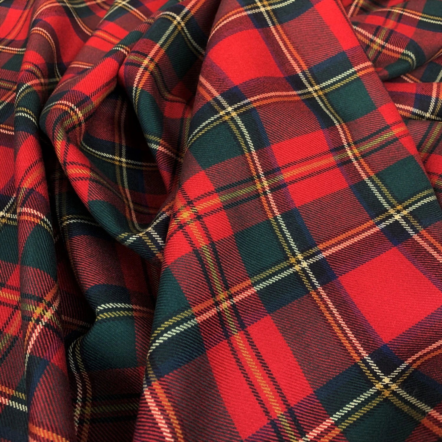 Wool Tartan - Muted - Red 4 Wool Tartan - Muted - Red - Image 2