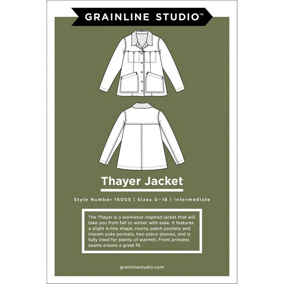 Grainline Studio - Thayer Jacket Pattern (Sizes 0-18) 3 Grainline Studio - Thayer Jacket Pattern (Sizes 0-18)