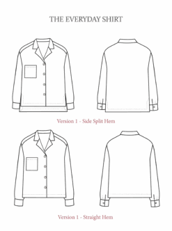 The Avid Seamstress - Everyday Shirt Pattern (UK 6-22) 23 The Avid Seamstress - Everyday Shirt Pattern (UK 6-22) -Croft Mill Store the avid seamstress the everyday shirt sketch gallery