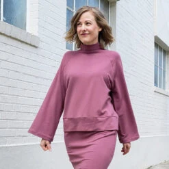 Sew House Seven - Cosmos Sweatshirt & Skirt Pattern (Sizes 00-20) 15 Sew House Seven - Cosmos Sweatshirt & Skirt Pattern (Sizes 00-20) -Croft Mill Store the cosmos sweatshirt and elemental skirt pattern by sew house seven 1