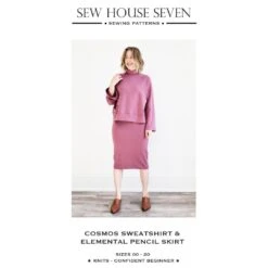 Sew House Seven - Cosmos Sweatshirt & Skirt Pattern (Sizes 00-20)