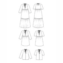 Friday Pattern Company - Wilder Gown Pattern (Sizes XS-7X) 16 Friday Pattern Company - Wilder Gown Pattern (Sizes XS-7X) -Croft Mill Store the wilder gown by friday pattern company fpc022 5