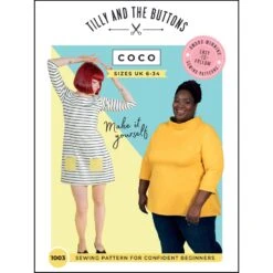 Tilly And The Buttons - Coco Top & Dress Pattern (UK 6-34)