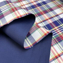 Torrent Check 7 Torrent Check -Croft Mill Store torrent check navy bonded cotton water resistant coating fabric fold