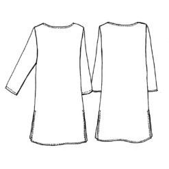 Tessuti - Tosca Tunic Pattern (Sizes 0-22) -Croft Mill Store tosca tunic pattern tessuti sketch